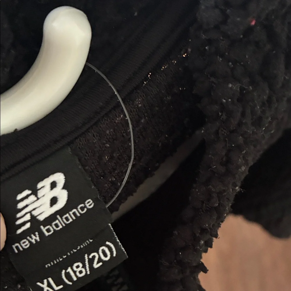 New Balance Boys Zip-Up Black Sweater
